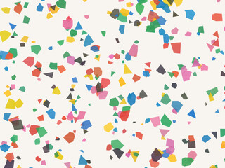 Obraz premium Pastel Terrazzo Texture Scattered Fragments Surface Design