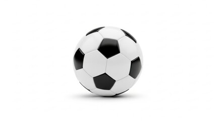 Naklejka premium soccer ball on white background
