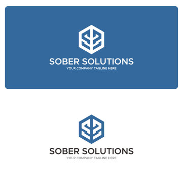 Letter ss logo. Business finance technology logotype.