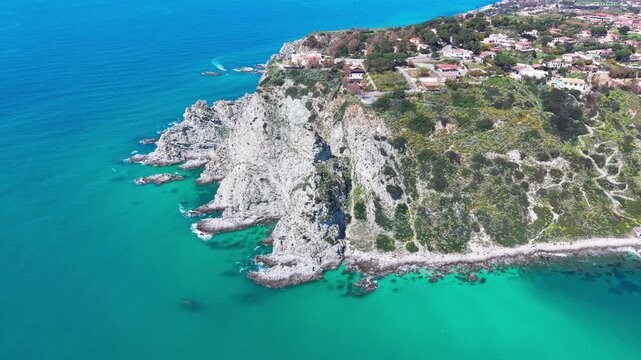 Capo Vaticano, Southern Italy, Calabria, drone footage 4K ProRes rec.709 D Log m