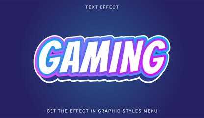 Obraz premium A vibrant gaming logo with a neon effect on a dark blue background