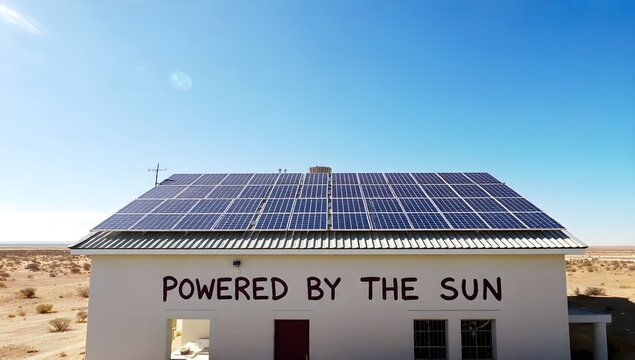 Solar Panels on Rural Hospital Roof