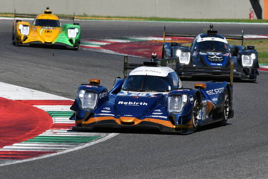 Scarperia, Italy - September 29th 2024: Oreca 07 Gibson of team IDEC SPORT drive by PINO-DE GERUS-VAN UITERT in action during 4h of Mugello.