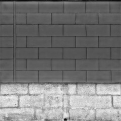 Fototapeta premium Grey Stone Wall Texture Background with Rugged Old Masonry Blocks