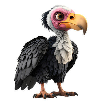 Vautour, personnage en 3 d