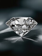 Fototapeta premium Extreme Macro Diamond Detail – Luxury Jewelry Sparkle and Light Refraction