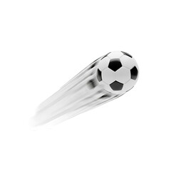 Soccer ball in motion with motion blur effect movement athletic competition equipment recreation