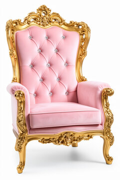 silla, sillon rosa, oro, dorado, butaca, mobiliario, sofas, asiento, de lujo, interiors, antique, antig&uuml;edad, designio, real, viejo, clasicos, confortable, cuero, estilo, decoraciones, decoraci&oacute;n, obj
