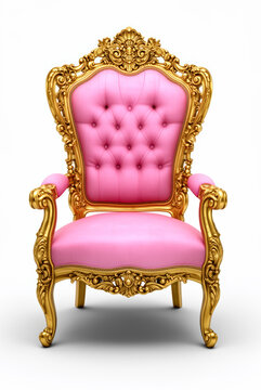 silla, sillon rosa, oro, dorado, butaca, mobiliario, sofas, asiento, de lujo, interiors, antique, antig&uuml;edad, designio, real, viejo, clasicos, confortable, cuero, estilo, decoraciones, decoraci&oacute;n, obj