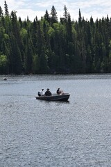 Fototapeta premium Fly-in fishing in Canada 