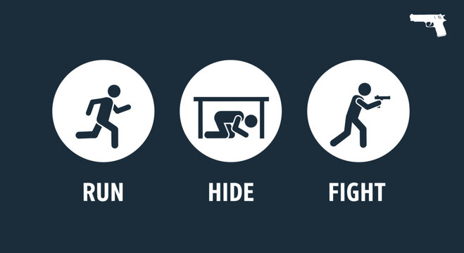 Actionable Safety Guidelines: Run, Hide, or Fight - Essential Preparedness Instructions