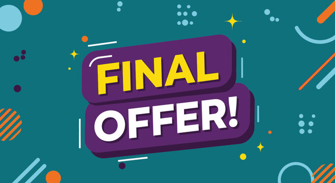Announcing a Limited Time Offer Finalized Deal Illustration Design for Online Advertising Campaigns