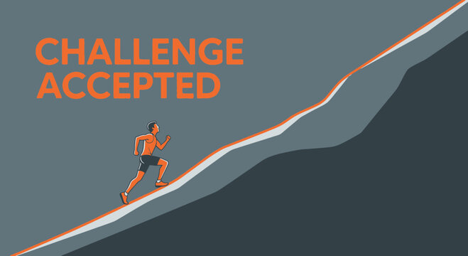 Athlete's Ambitious Ascent: Accepting Challenges and Overcoming Obstacles to Success
