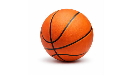 Fototapeta premium Classic orange basketball isolated on white background