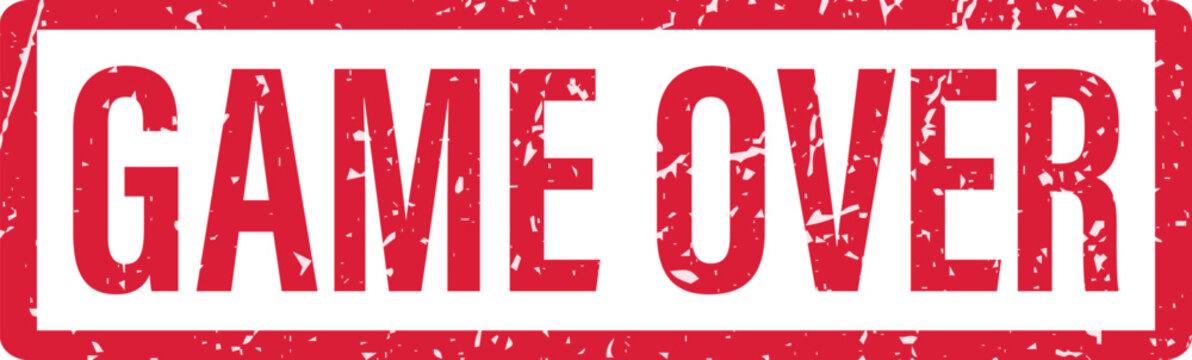 A red Game Over text stamp.