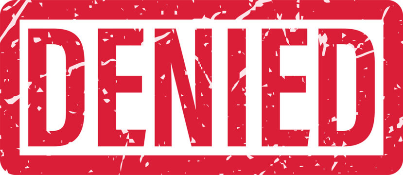 Rejected stamp on a document.