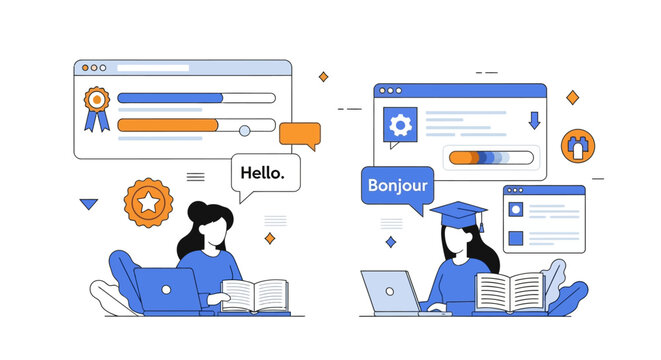 Online Learning Platform Interface.