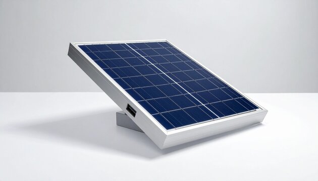 Small solar panel with blue cells
