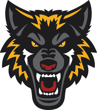Wild Forest Wolf Head Vector for Outdoor and Adventure Brand