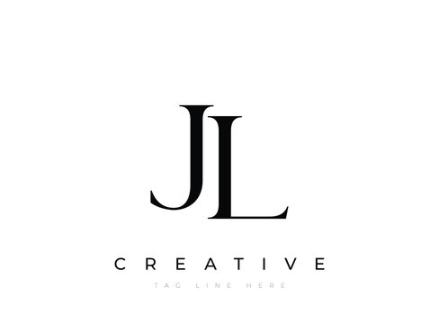 JL Creative logo template with tag line space for business