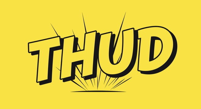 Comic book style explosion effect graphic.