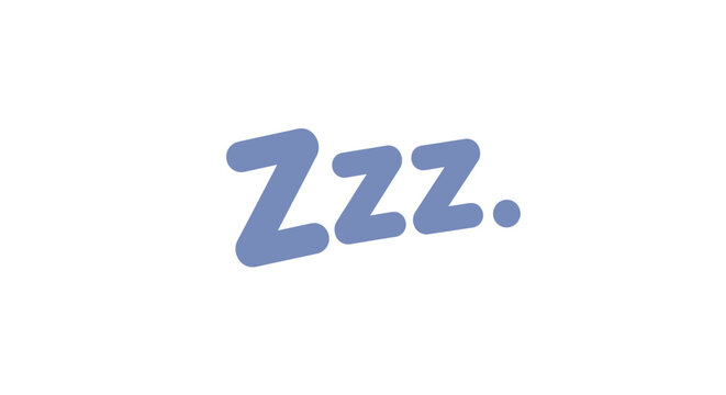 A cute illustration of someone sleeping.