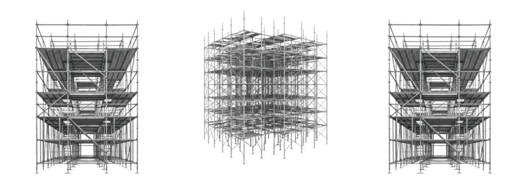 Construction Rebar Frame PNG Cutout - Isolated Steel Reinforcement Mesh on Transparent Background for Engineering Build Graphics
