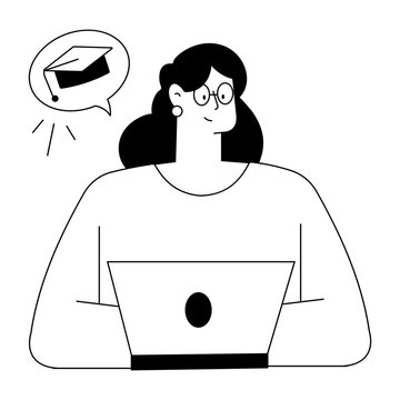 A doodle style illustration showing study progress