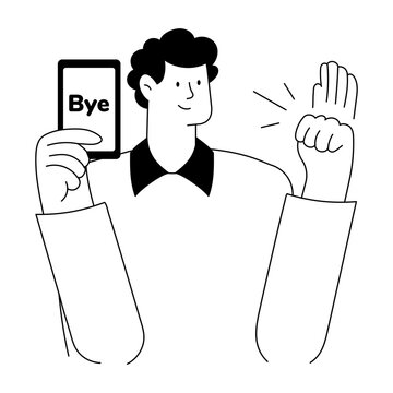 A flat style illustration depicting words card