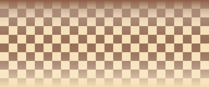 Marble checkerboard background orange with gradient frame in hippie 70s style diner pattern