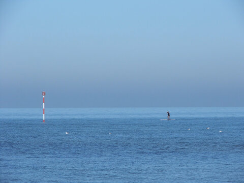 Paddle boarder, Margate UK