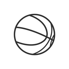 Basketball Line Icon - Sport Game, Slam Dunk, Tournament, and Athletic Equipment Vector Illustration Tags: © Wajeeha