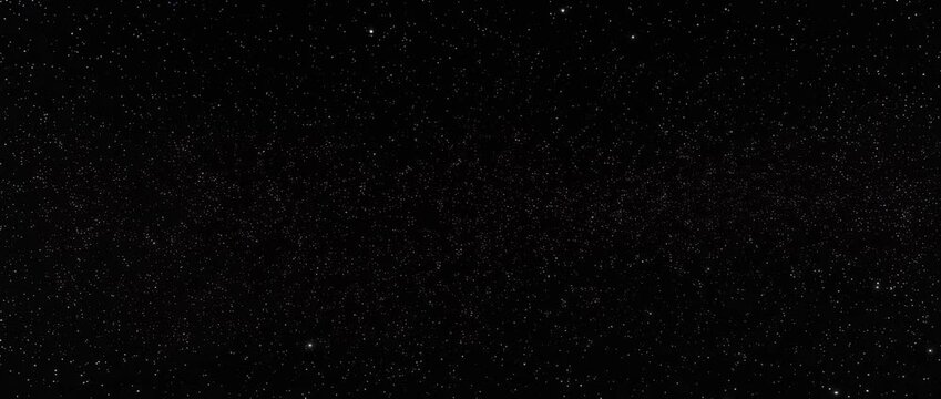 Deep black starry sky background with countless tiny stars, minimal outer space texture, night cosmos backdrop, astronomy wallpaper, universe pattern, celestial dark sky, copy space, cosmic background
