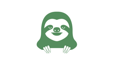 Green Sloth Cartoon Character Illustration. © Ambro