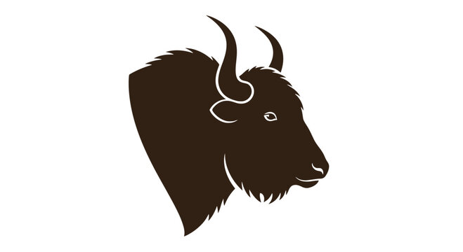 Illustration of a Yak Head Profile.
