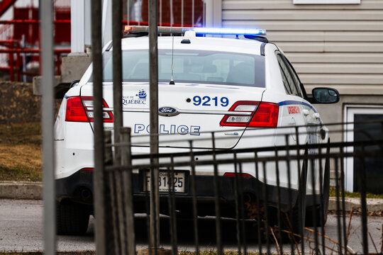 Une voiture de police de la Ville de Qu&eacute;bec. SPVQ de Qu&eacute;bec.	