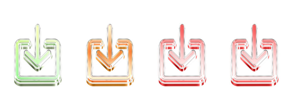 3D Glass Box In 3D Icon Pack Isolated on Transparent Background &ndash; Concept of Solution and Innovation &ndash; Transparent Liquid Glass Icon &ndash; 3D Illustration