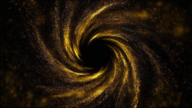 Golden Swirl Abstract Background Texture.