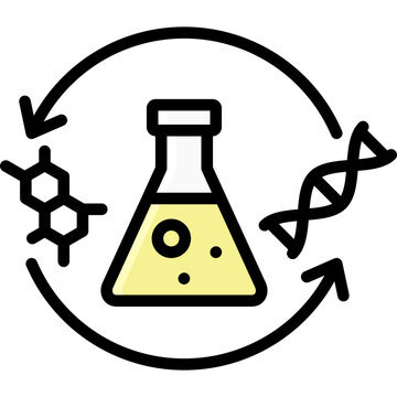 catalyst icon illustration design with filled outline