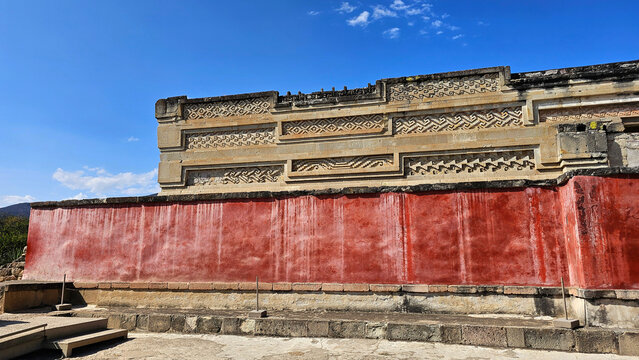 Mitla is an archaeological zone of the Zapotec culture, a tourist destination in the Magical Town of San Pablo Villa de Mitla, in Oaxaca, Mexico