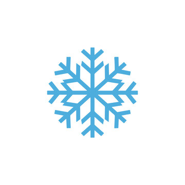 Snowflake symbol in blue