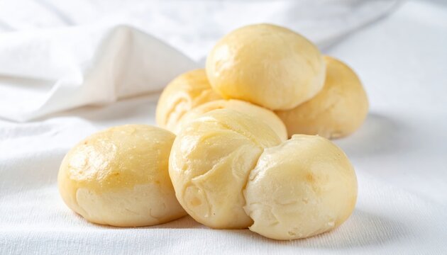 Delicious Sweet Custard Buns, Nai Wong Bao with a Soft, Golden Hue, Ready to Enjoy