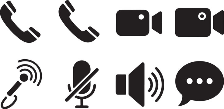 Communication icons for technology and social media use