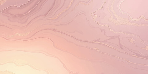 Fototapeta premium Abstract watercolor pink background featuring elegant waves and a textured silk fabric pattern with rose and orange paint strokes on a grunge paper material surface for art wallpaper design