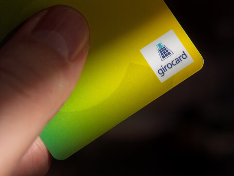 Girocard Payment Card in Hand, Easy Transactions