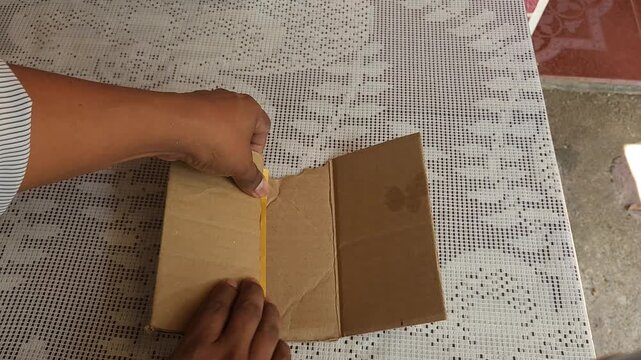 Reinforcing a seed envelope with cardboard for safe shipping
