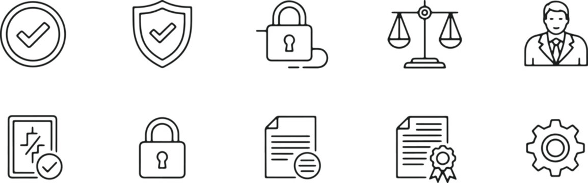 Black vector icon set of kitchen tools and knives featuring a modern website design illustration for professional business signs and internet applications