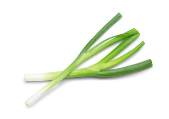 Fototapeta premium Green onion on white background