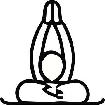 Silhouette of a person performing a shoulder stand yoga pose