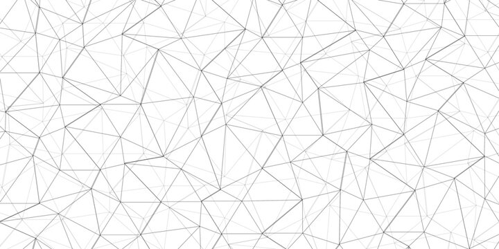 Abstract of simple gray line triangle pattern geometric background. Seamless geometric polygonal repeatable pattern swatch background, Trendy design vector background for web backdrop orpaper print.